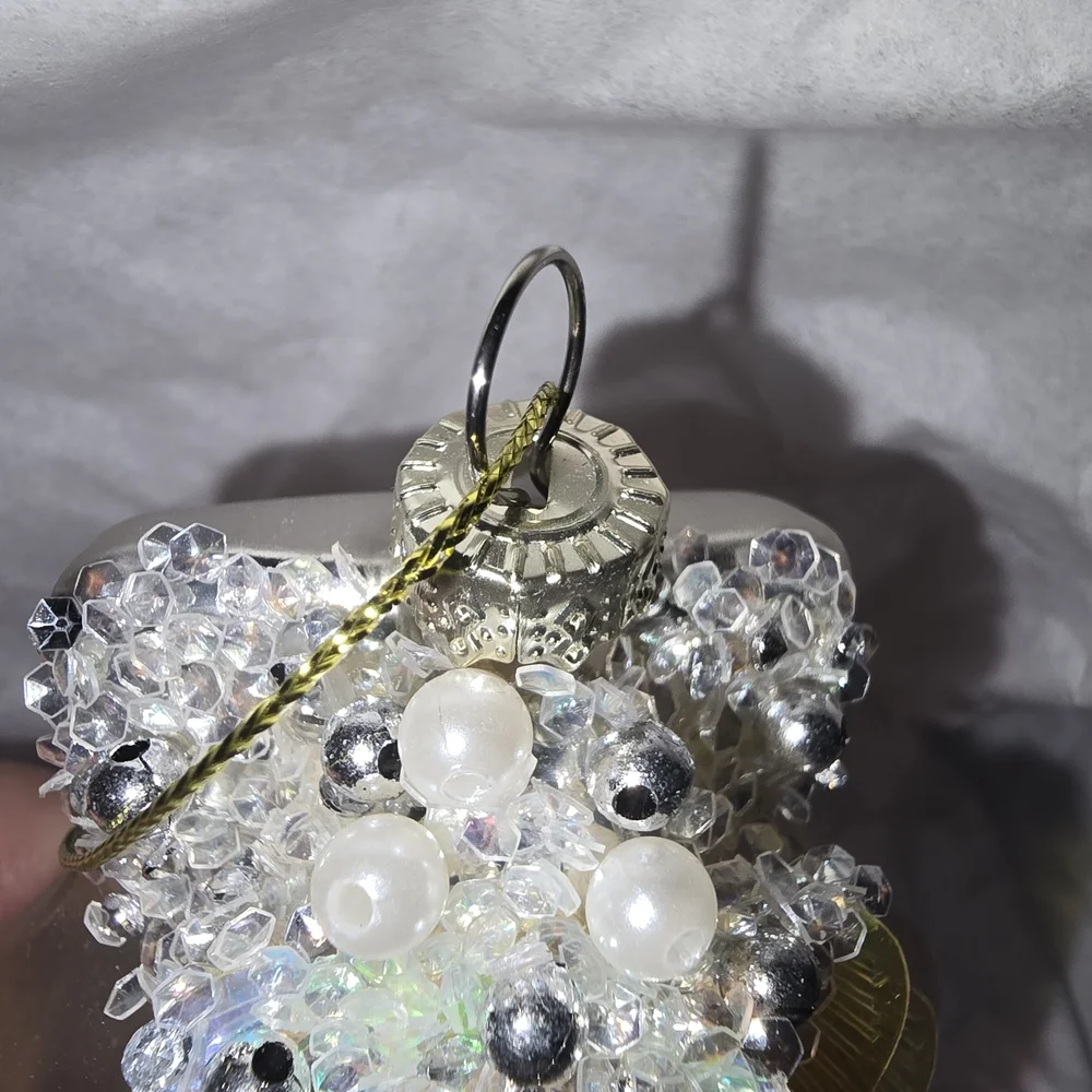 Iridescent Seashell Glass Christmas Ornament By Ganz - Picture 2 of 5